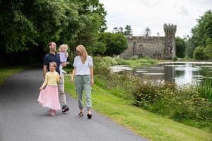 Family walking at Johnstown Castle