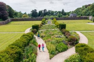 Johnstown Castle Walled Garden aerial view