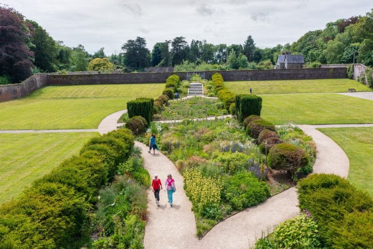 Johnstown Castle Walled Garden aerial view